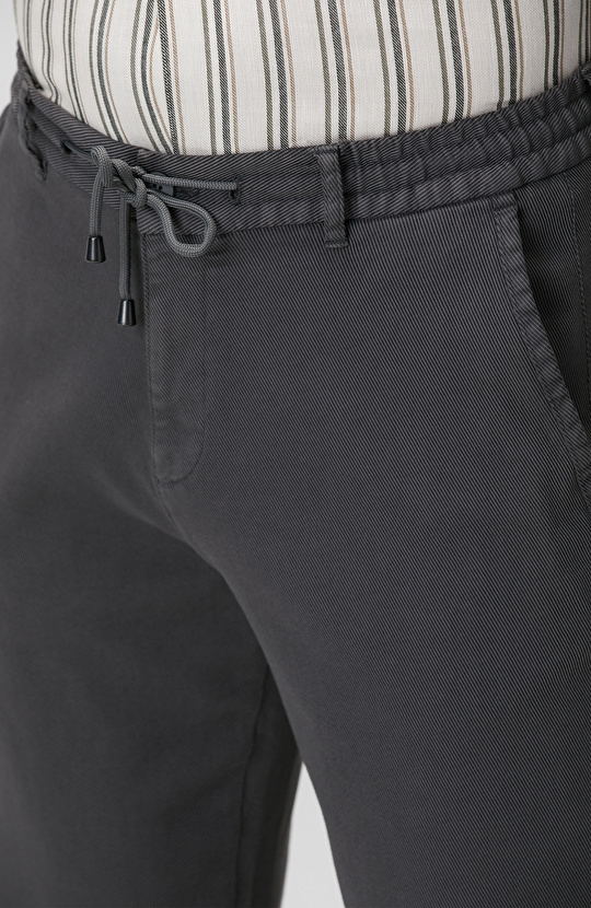Antrasit Diyagonal Desenli Jogger Pantolon