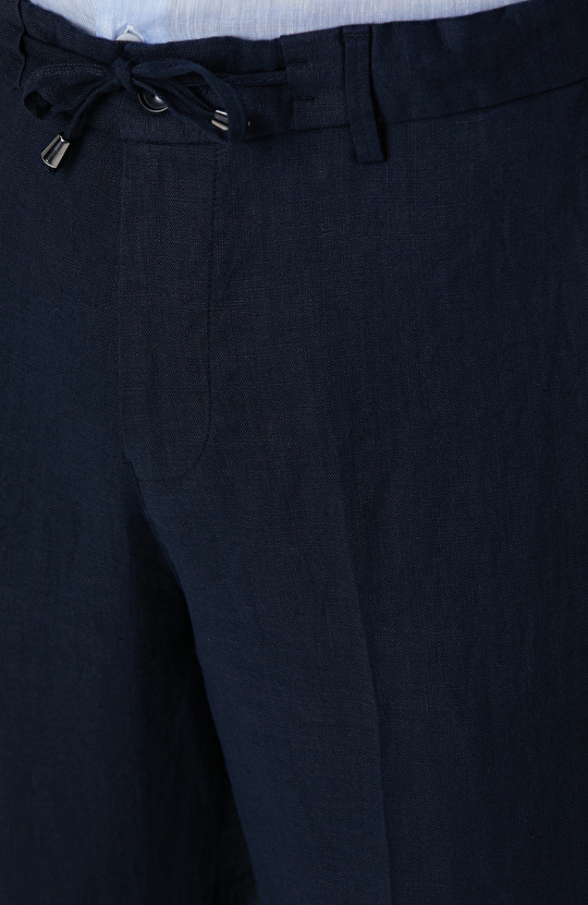 Lacivert Keten Jogger Pantolon