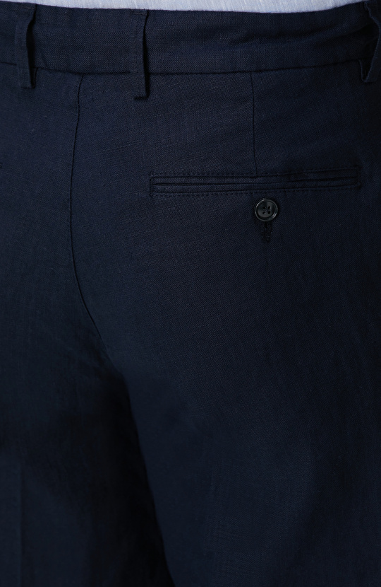 Lacivert Keten Jogger Pantolon