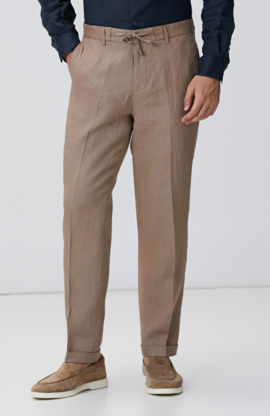 Vizon Keten Jogger Pantolon