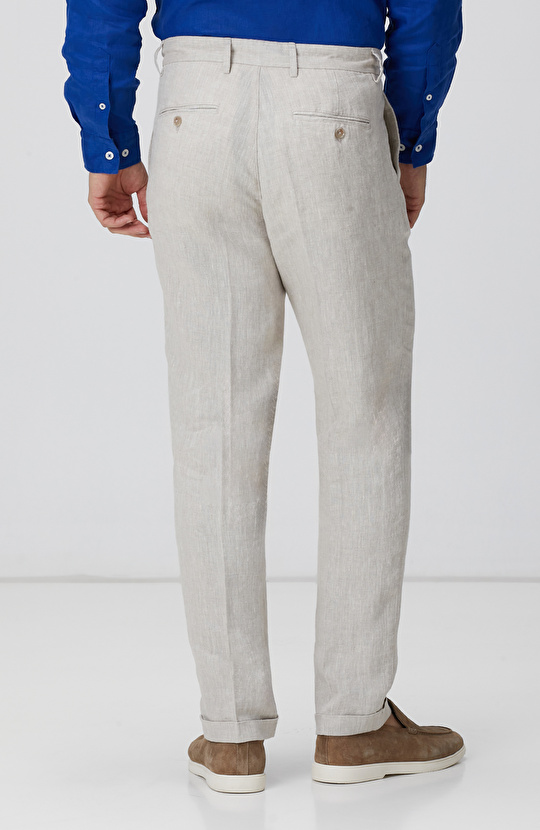 Naturel Keten Jogger Pantolon