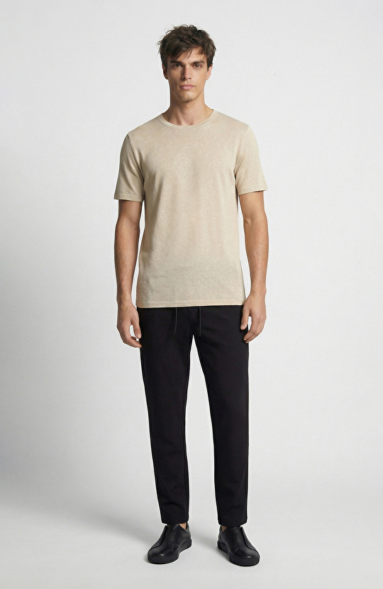 Beige Basic T-shirt