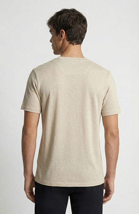 Beige Basic T-shirt