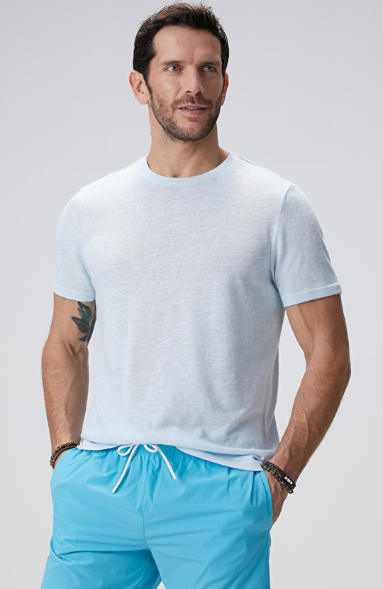 Açık Mavi Basic T-shirt