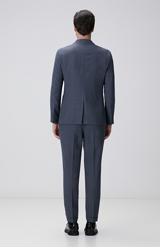 Mavi Yün Takım Elbise