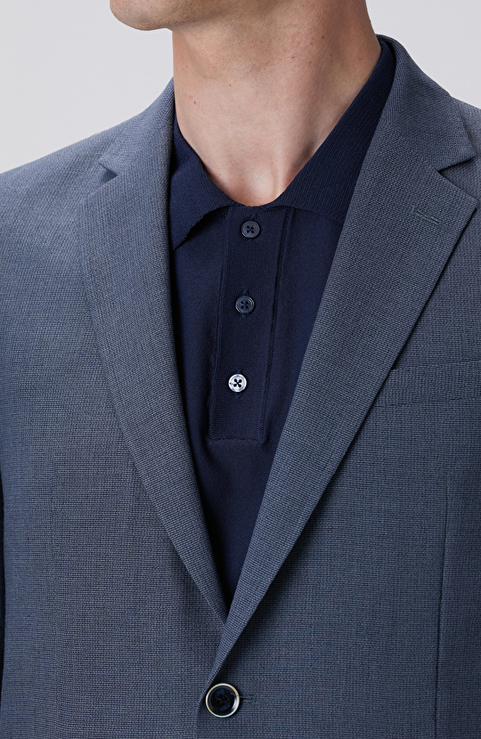 Mavi Yün Takım Elbise