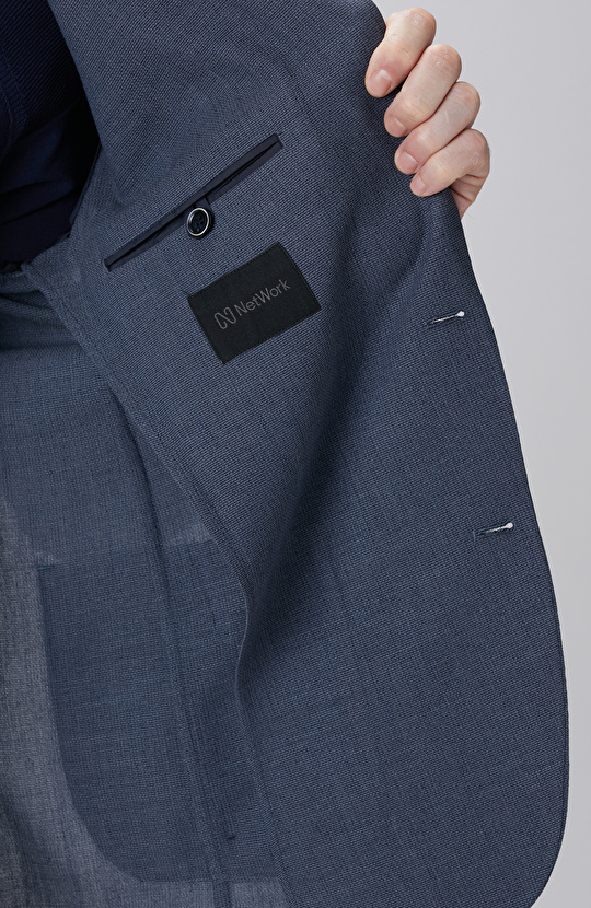 Mavi Yün Takım Elbise