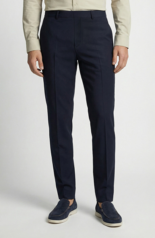 Navy Blue Wool Suit