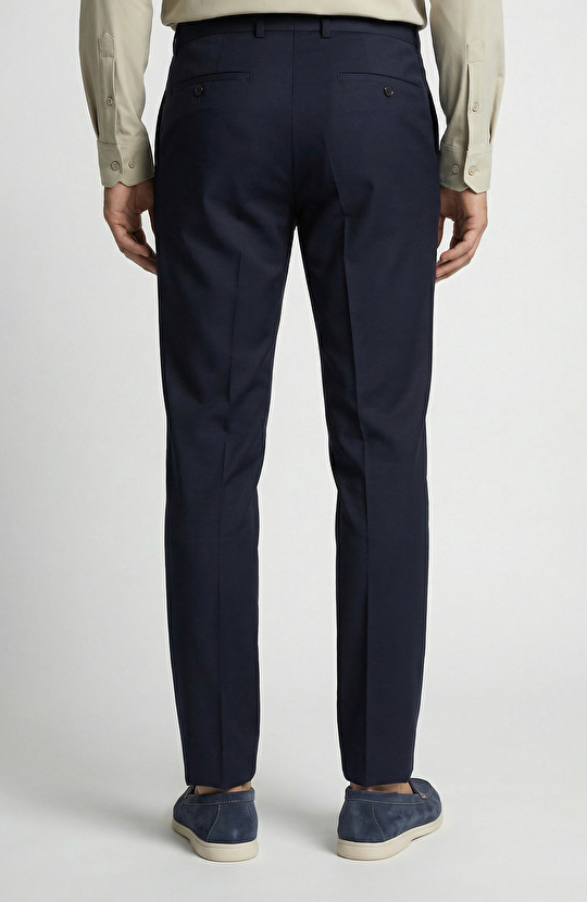 Navy Blue Wool Suit