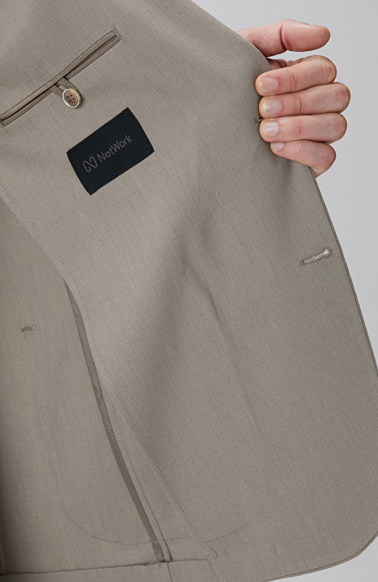 Vizon Mikro Desenli Dokuma Takım Elbise