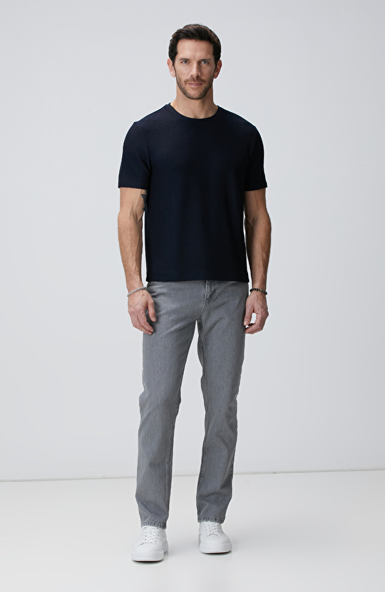 Açık Gri Denim Pantolon