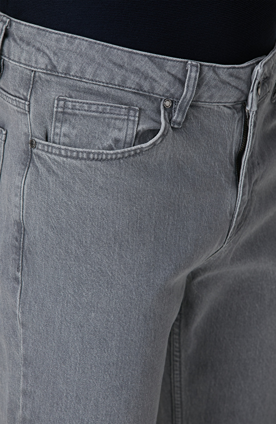 Açık Gri Denim Pantolon