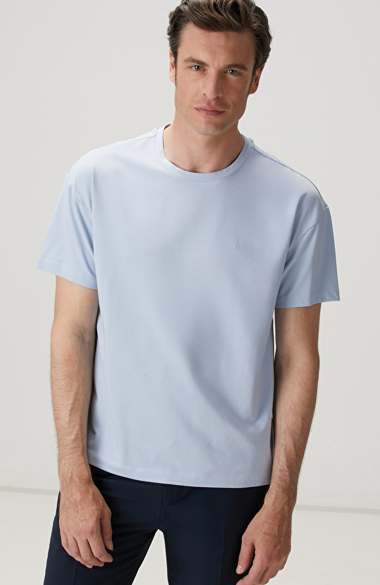 Açık Mavi Pima Suprem T-shirt