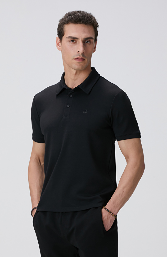 Siyah Basic Modal T-shirt