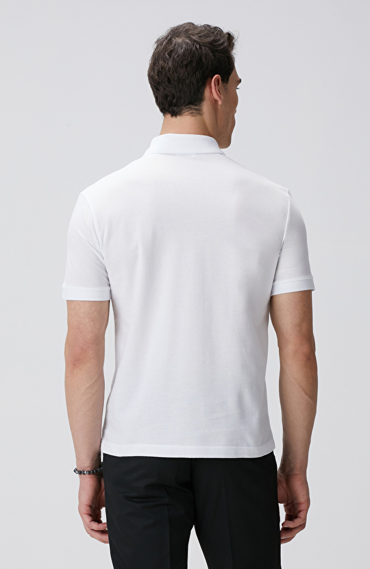 Kırık Beyaz Polo T-shirt