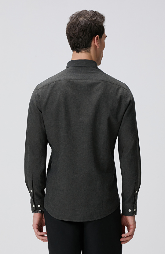 Haki Keten Gömlek