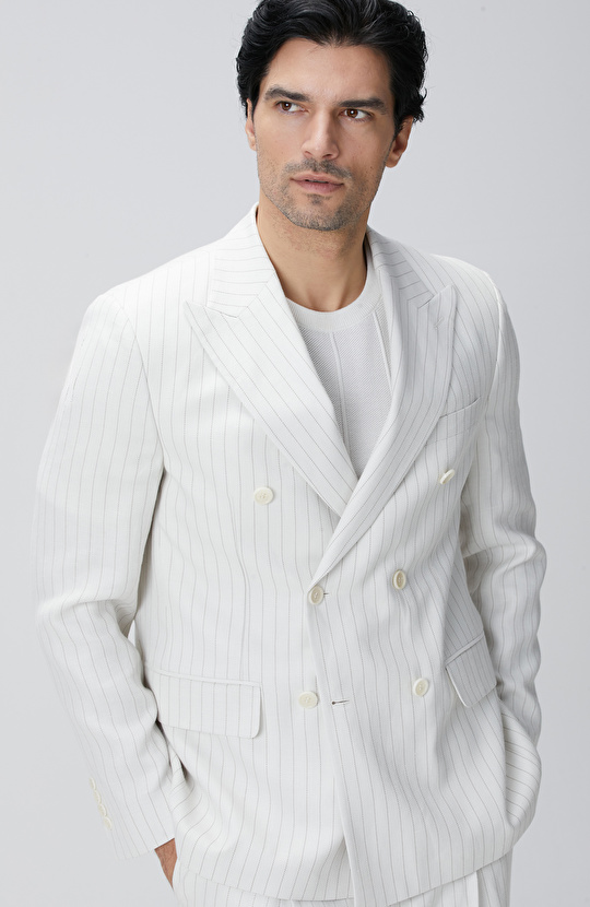 Loro Piana Limited Kırık Beyaz Takım Elbise