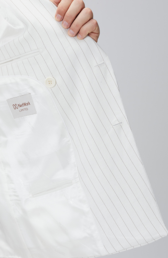 Loro Piana Limited Kırık Beyaz Takım Elbise