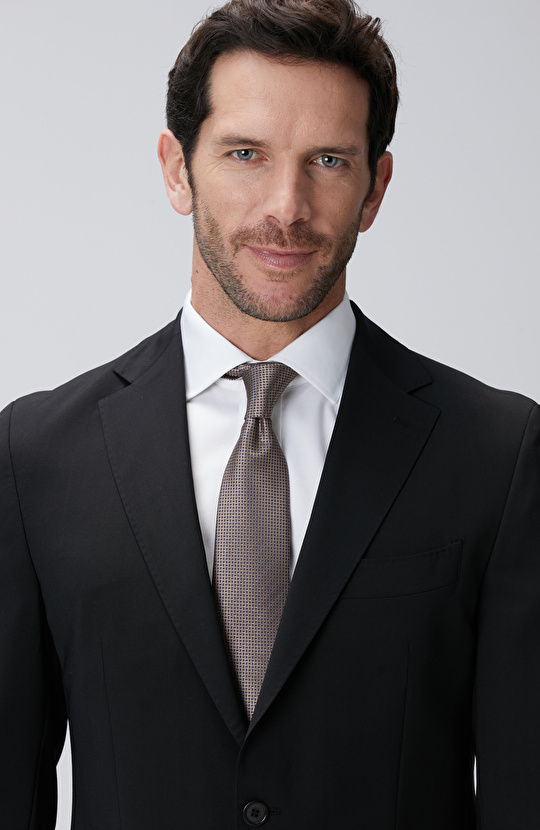 N-Tech Siyah Yün Takım Elbise