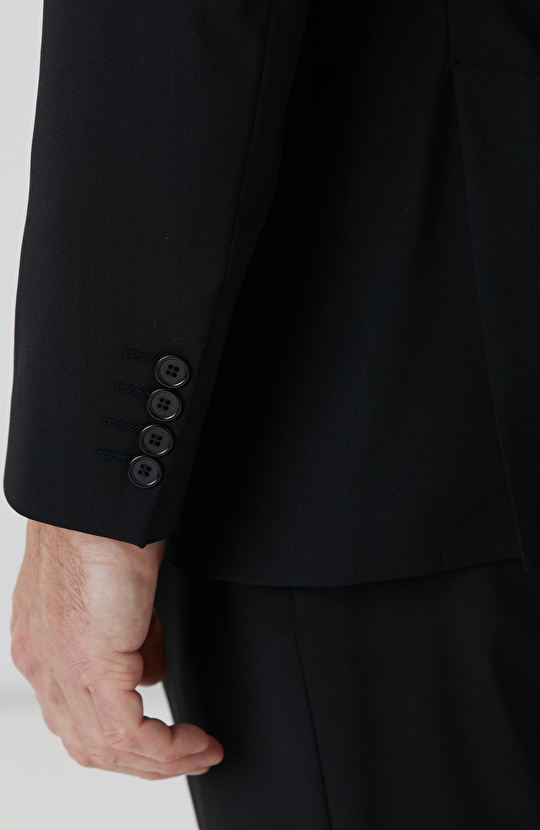 N-Tech Siyah Yün Takım Elbise