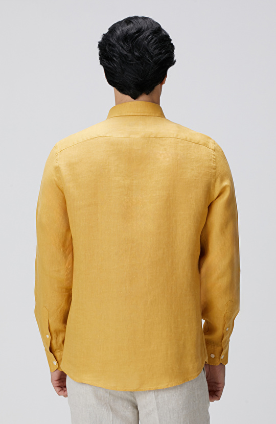 Safran Keten Gömlek