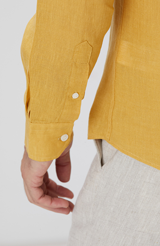 Safran Keten Gömlek