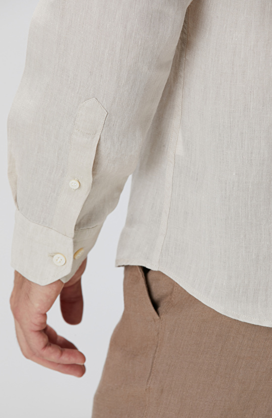 Naturel Keten Gömlek