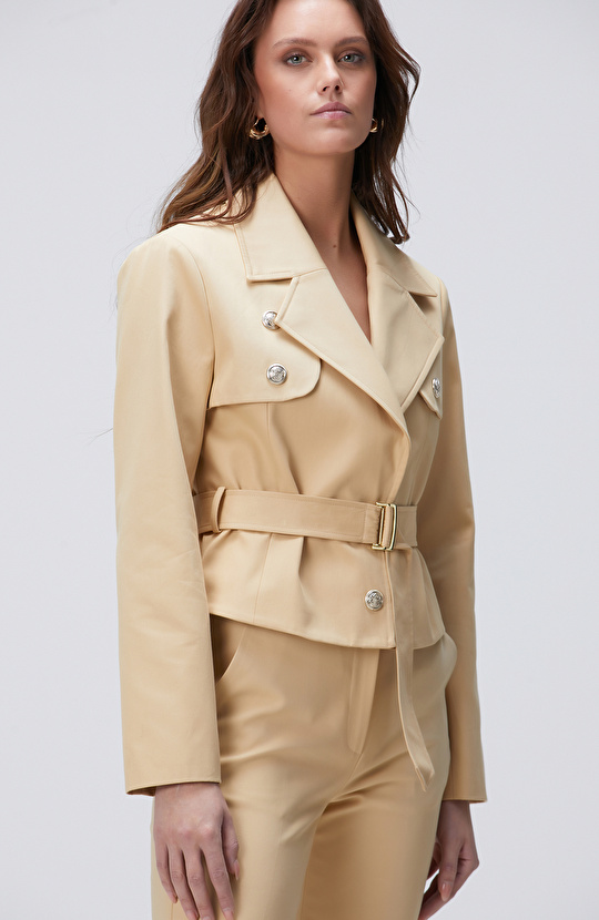 Bej Trench Coat