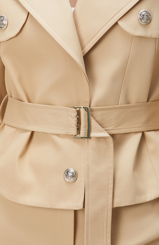 Bej Trench Coat