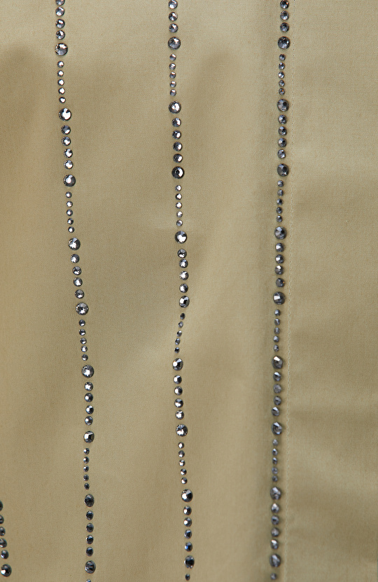 Yeşil Taş Baskılı Gömlek