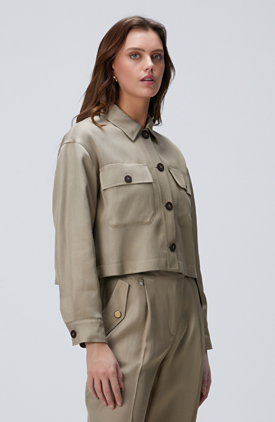Açık Haki Ceket