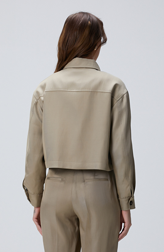 Açık Haki Ceket