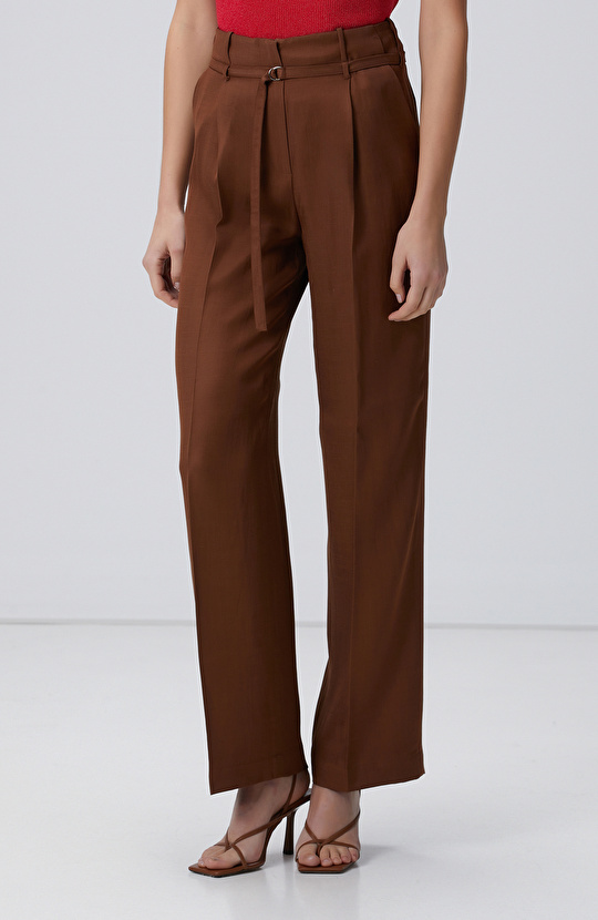 Tarçın Keten Karışımlı Pantolon