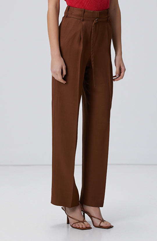 Tarçın Keten Karışımlı Pantolon