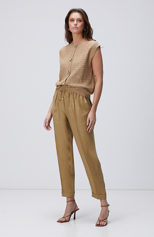 Limited Vizon Desenli Triko Yelek