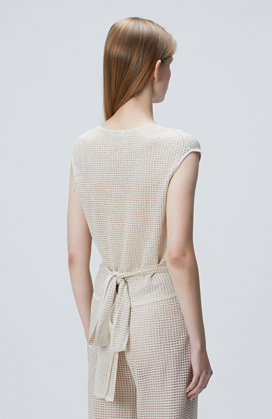 Limited Bej Triko Bluz