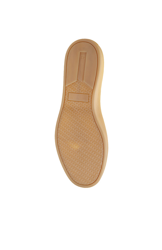 Bej Erkek Deri Sneaker