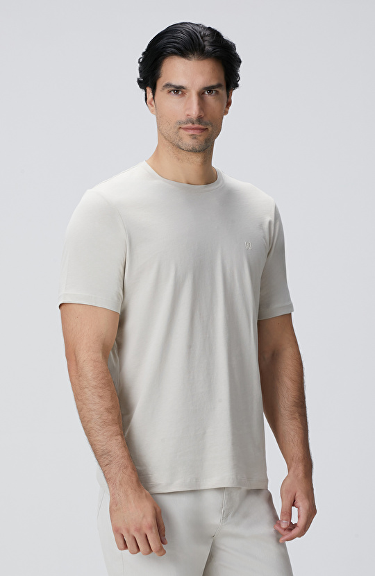 Bej Basic T-shirt