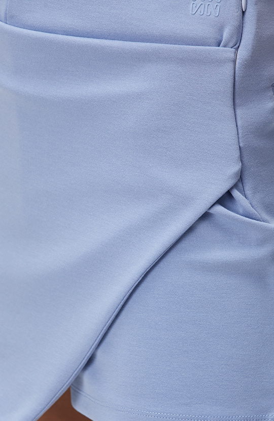 Açık Mavi Şort Etek