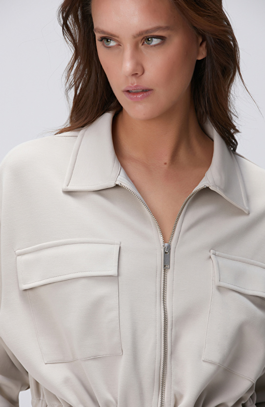 Taş Modal Karışımlı Ceket