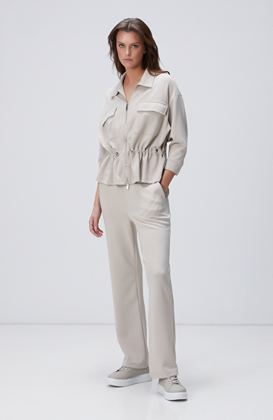 Taş Modal Karışımlı Ceket