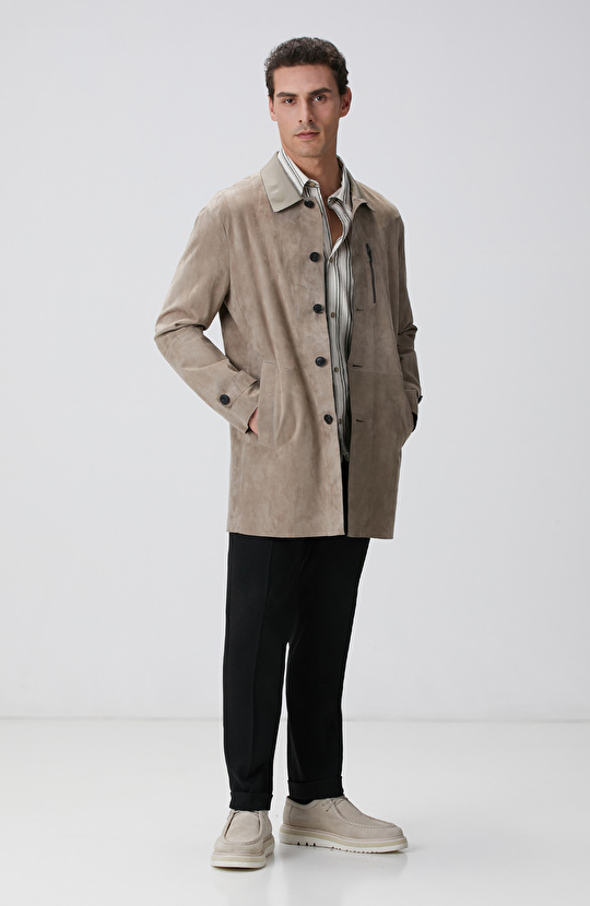 Vizon Süet Pardösü