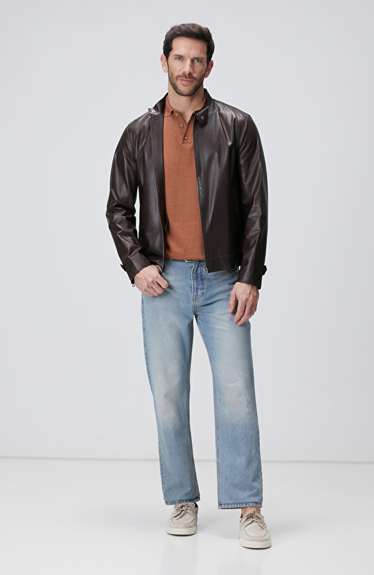 Tarçın Keten Karışımlı Kazak