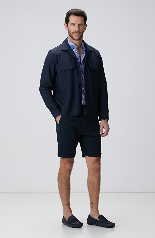 Lacivert Dış Gömlek