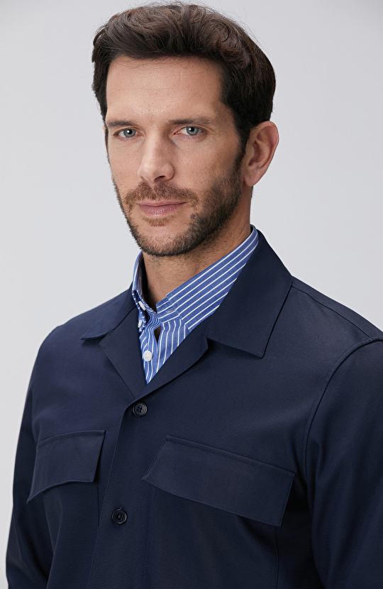 Lacivert Dış Gömlek