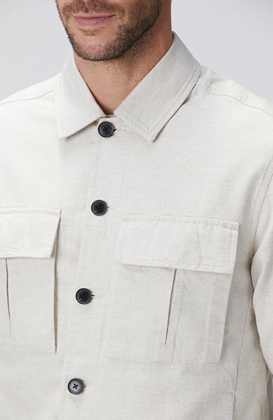 Naturel Nopeli Dış Gömlek