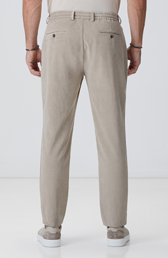 Bej Süet Chino Pantolon