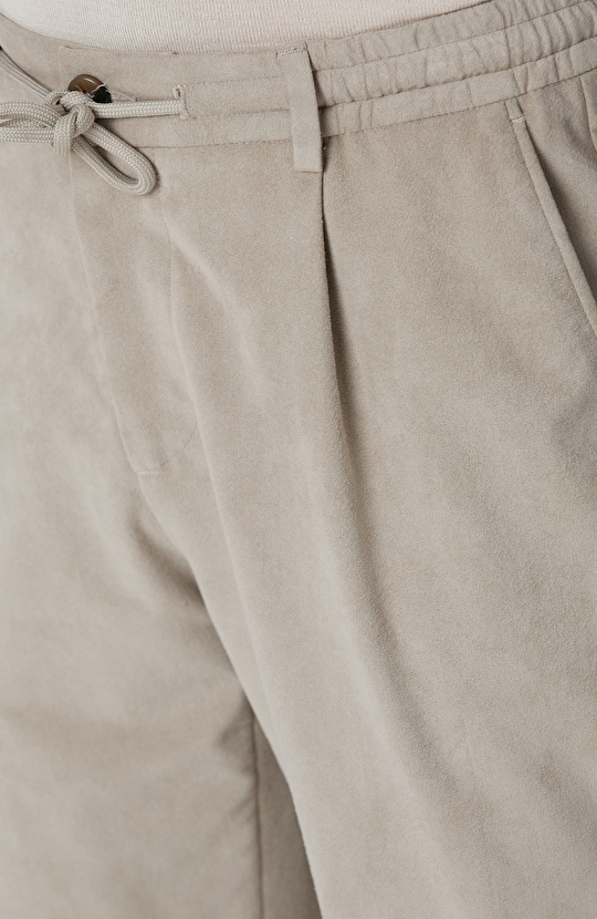 Bej Süet Chino Pantolon