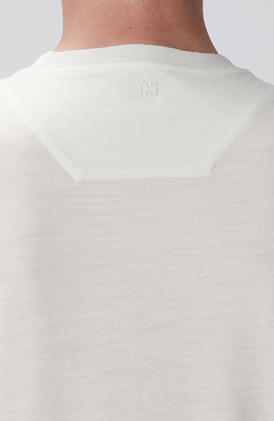 Limited Kırık Beyaz Yün T-shirt