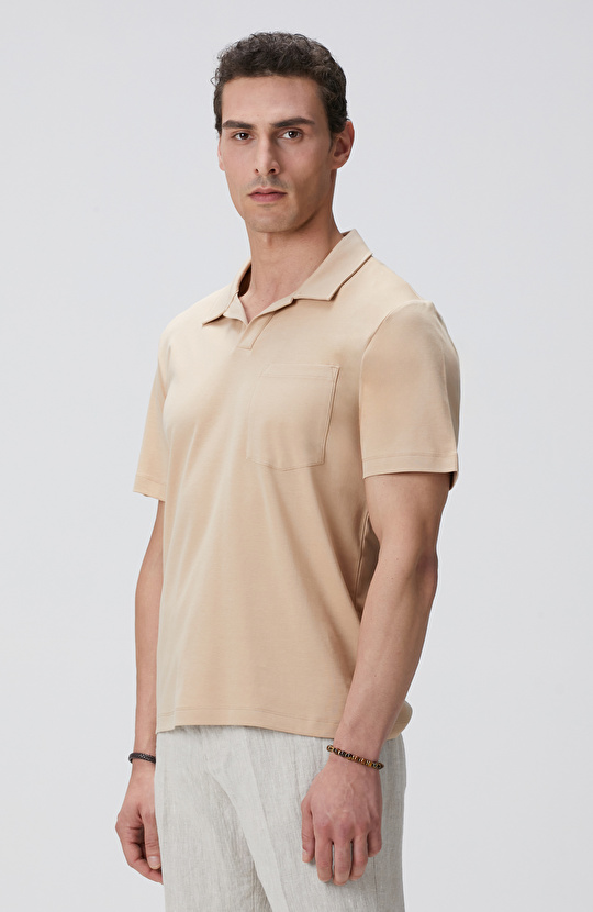 Açık Camel T-shirt